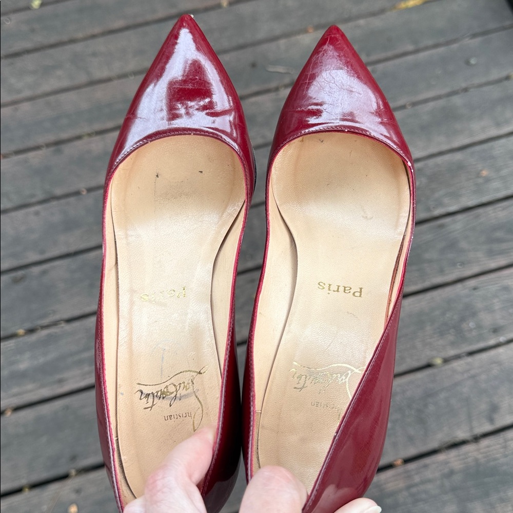 Christian Louboutin Red Pumps, 3 inch heel